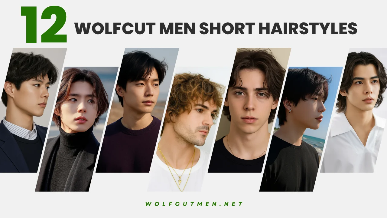 Wolfcut Men Short Hairstyles