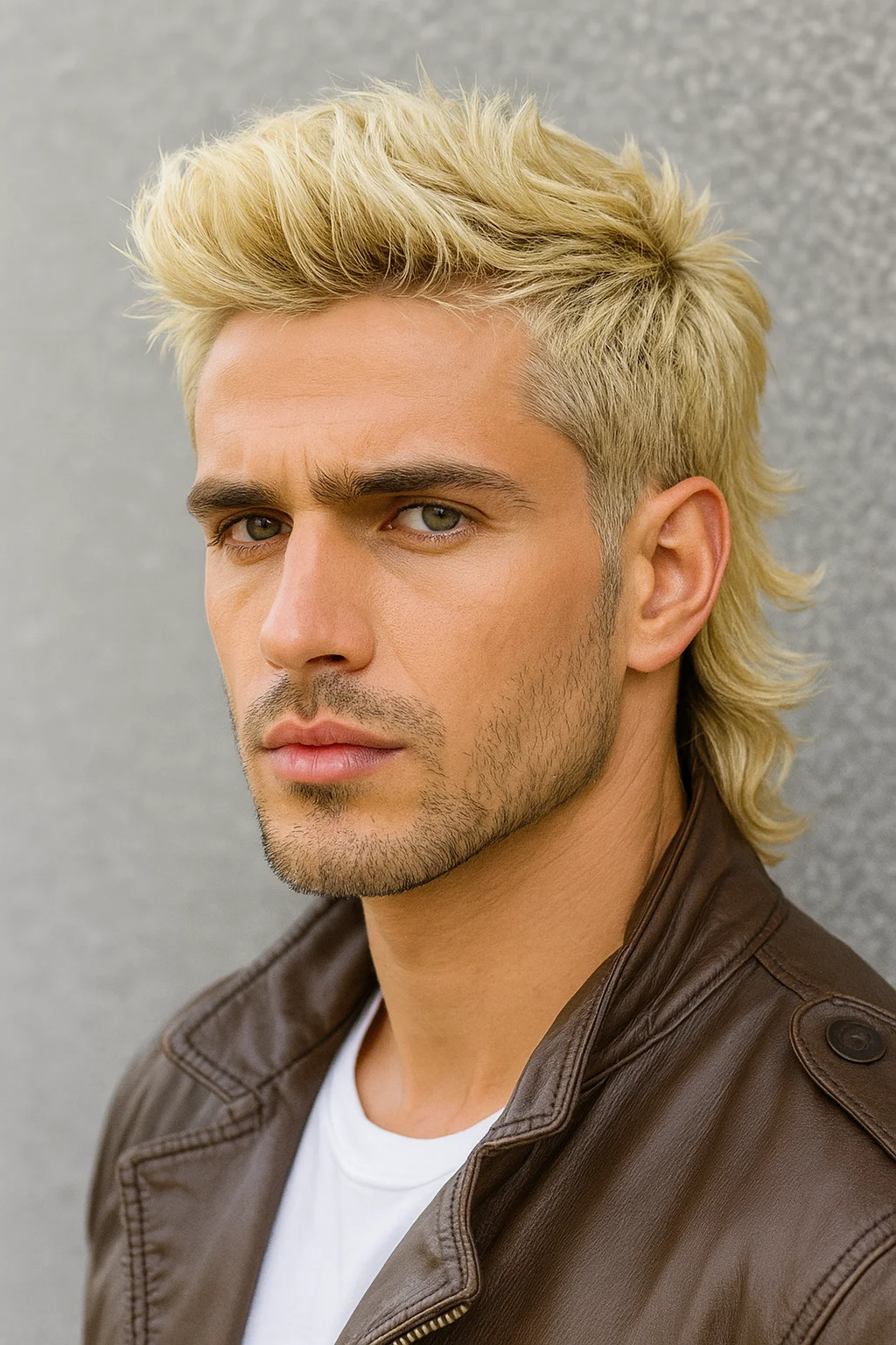Blonde Mullet Haircut Men
