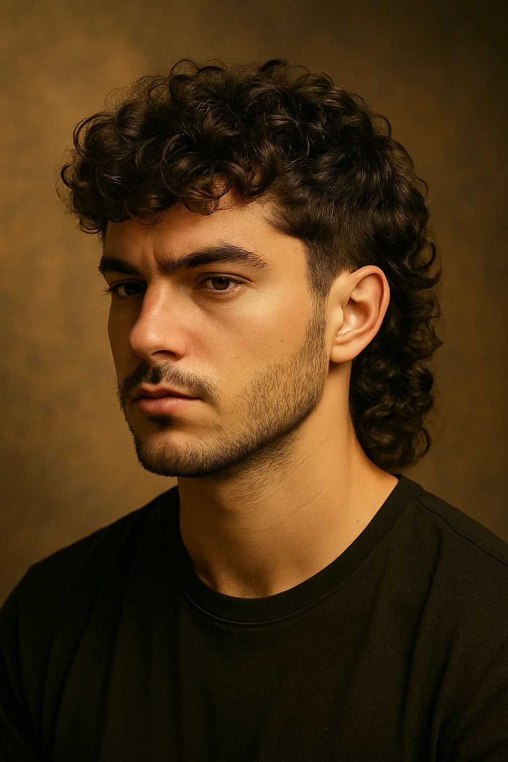 Curly Mullet Men