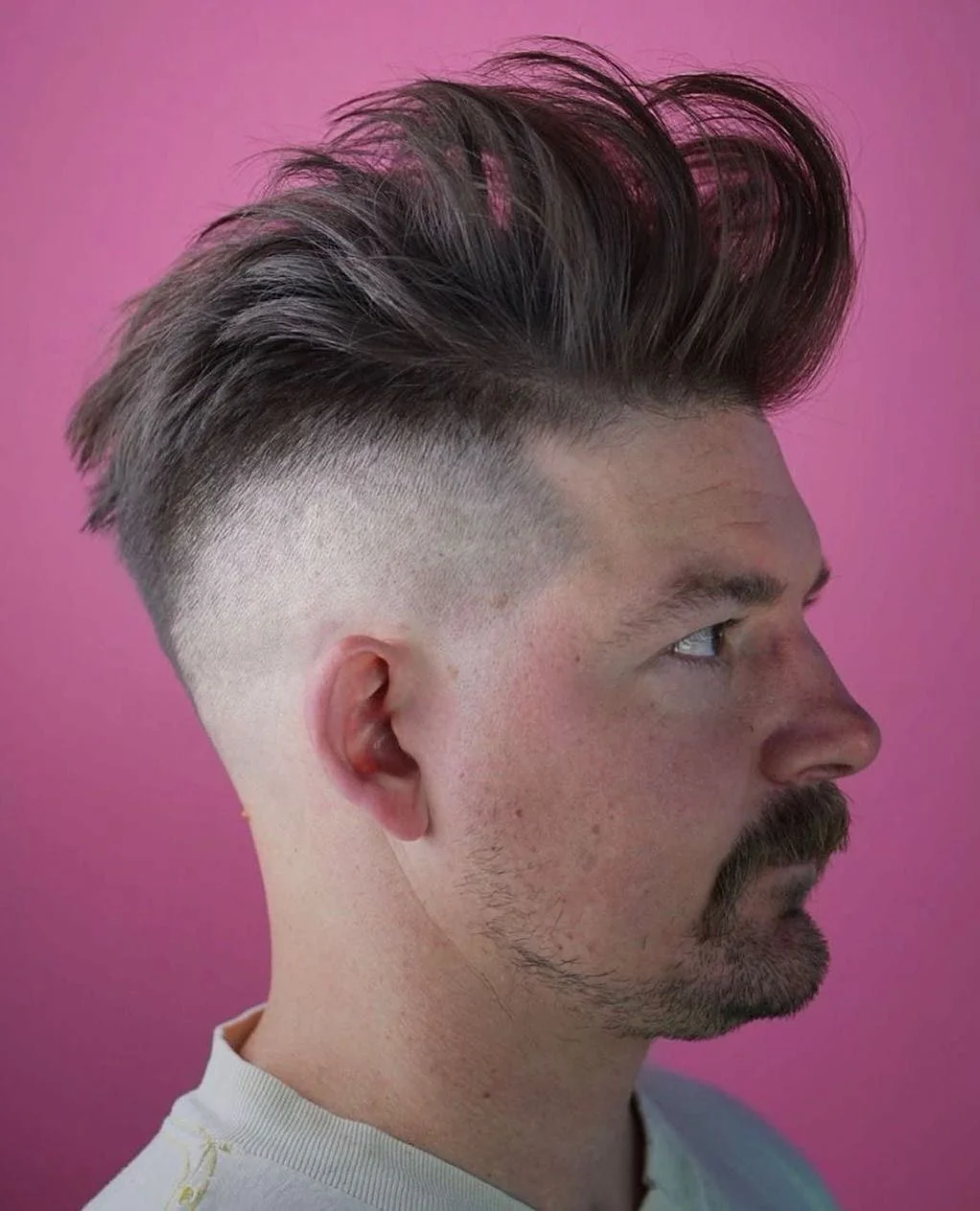 High Fade haircut for thin hair male – Sharp and Modern