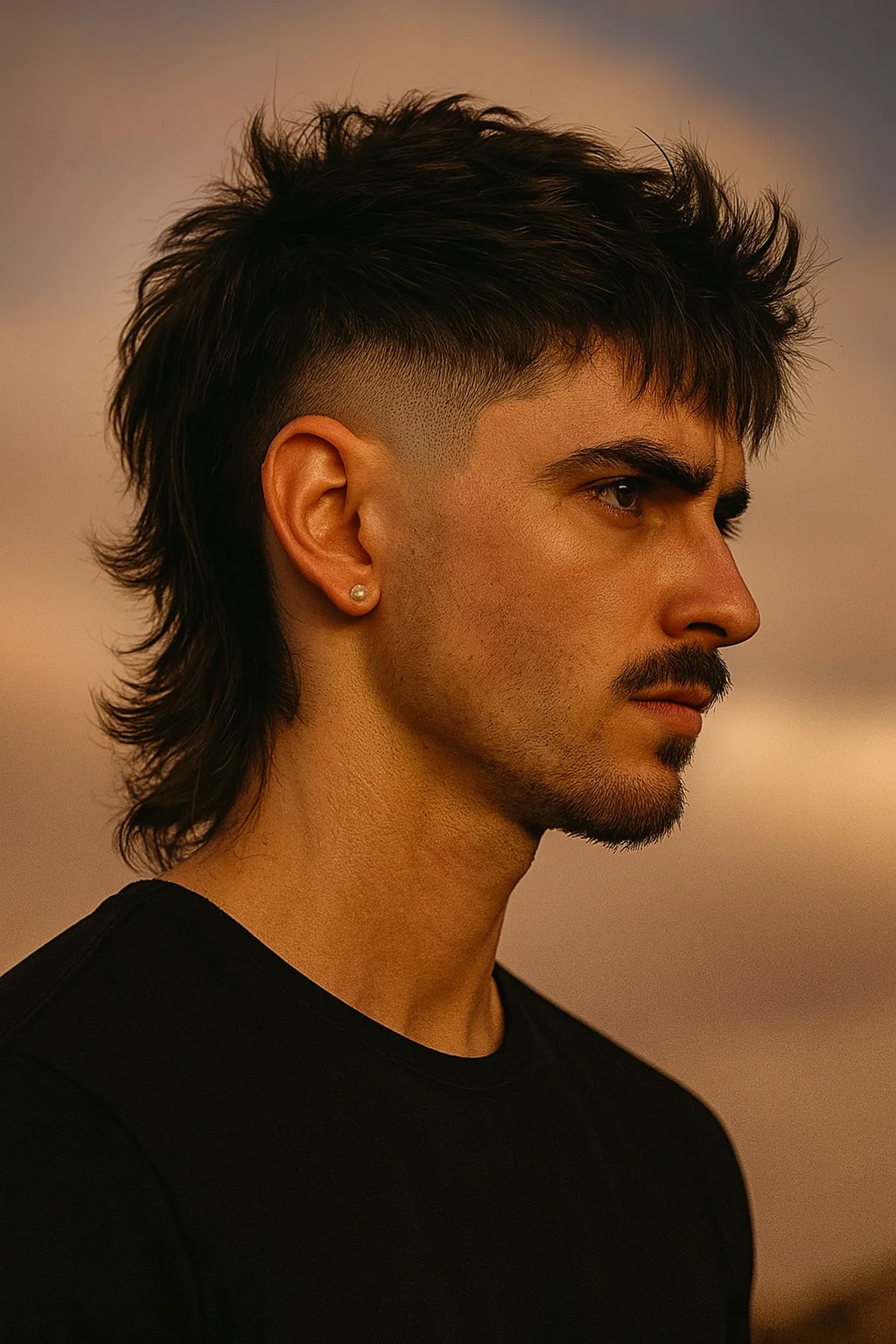 Mullet Taper Fade Haircut