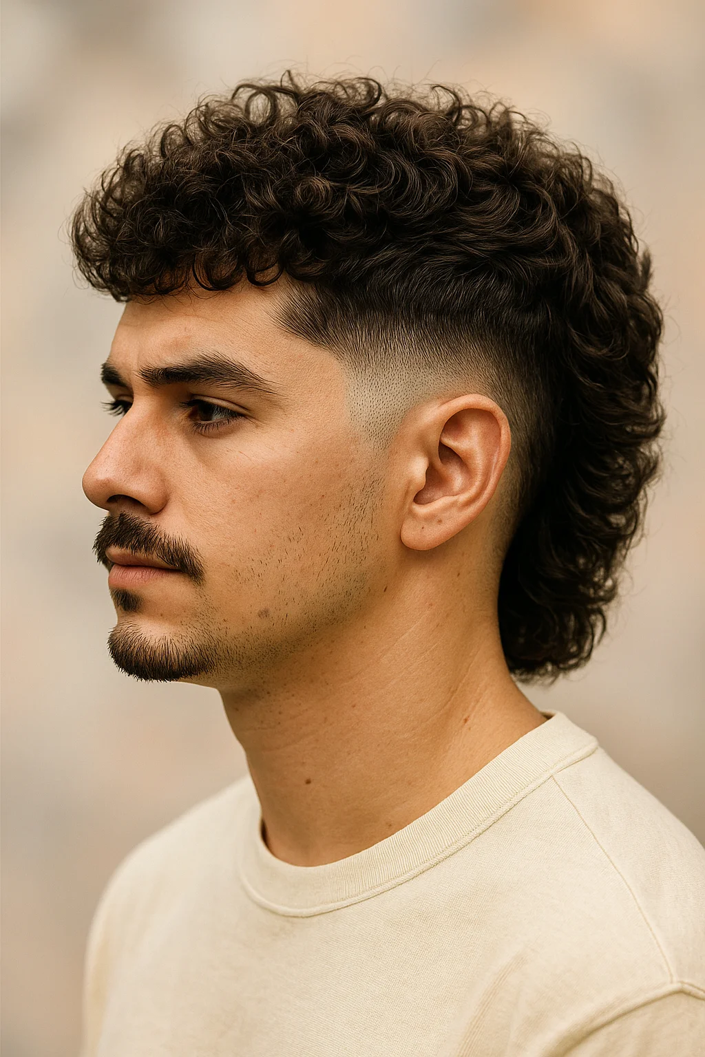 Permed Mullet Taper