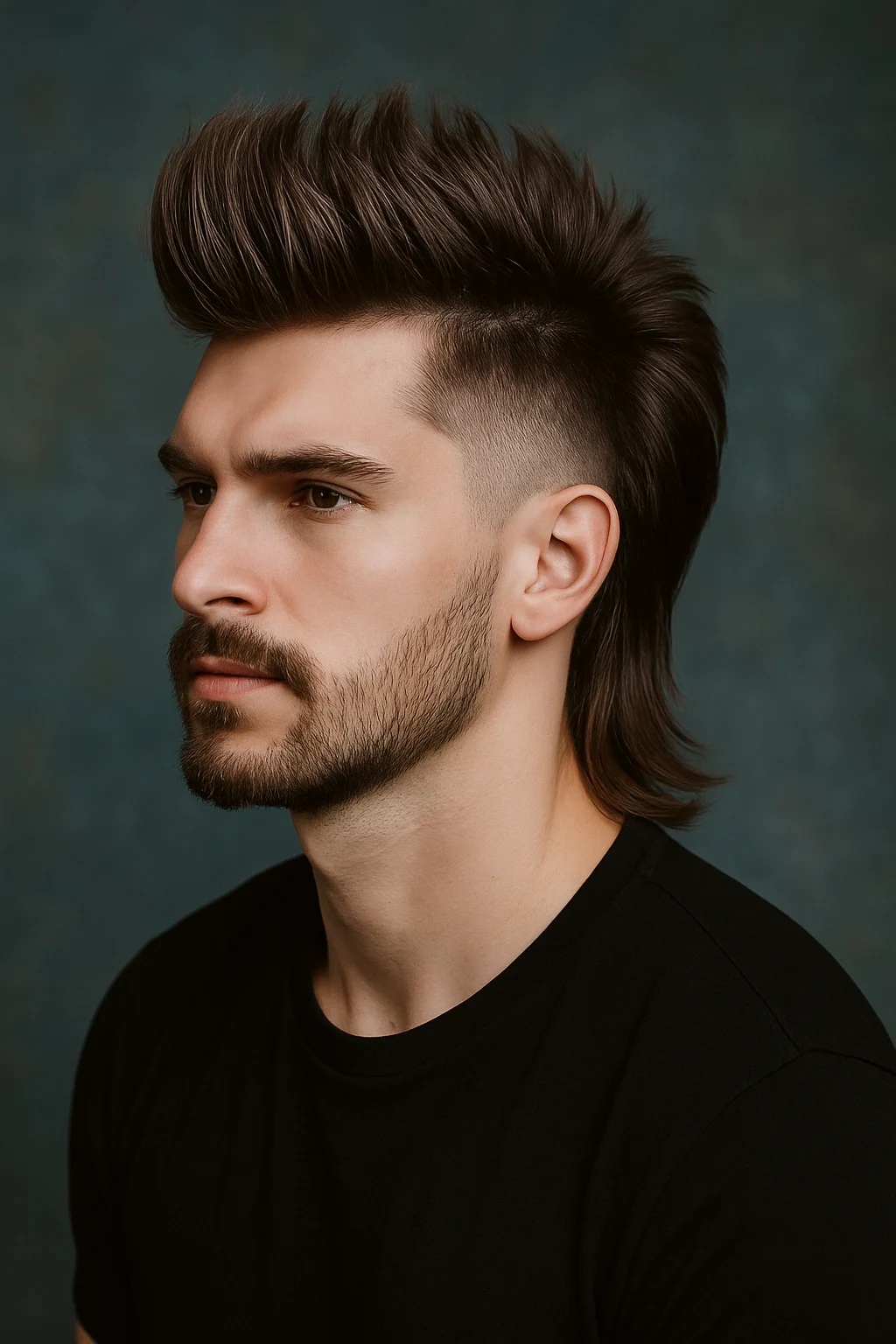 Pompadour Mullet Haircut Men