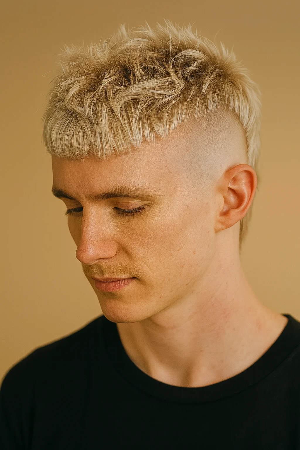Shaved Sides Mullet Men