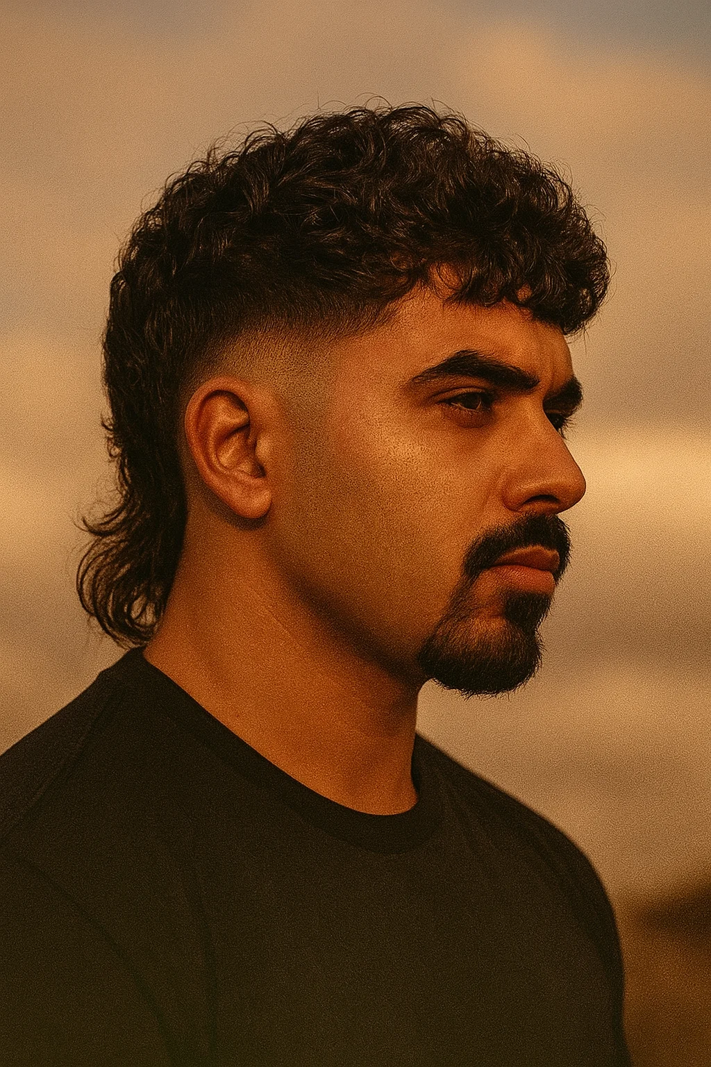 Temp Fade Mullet Short