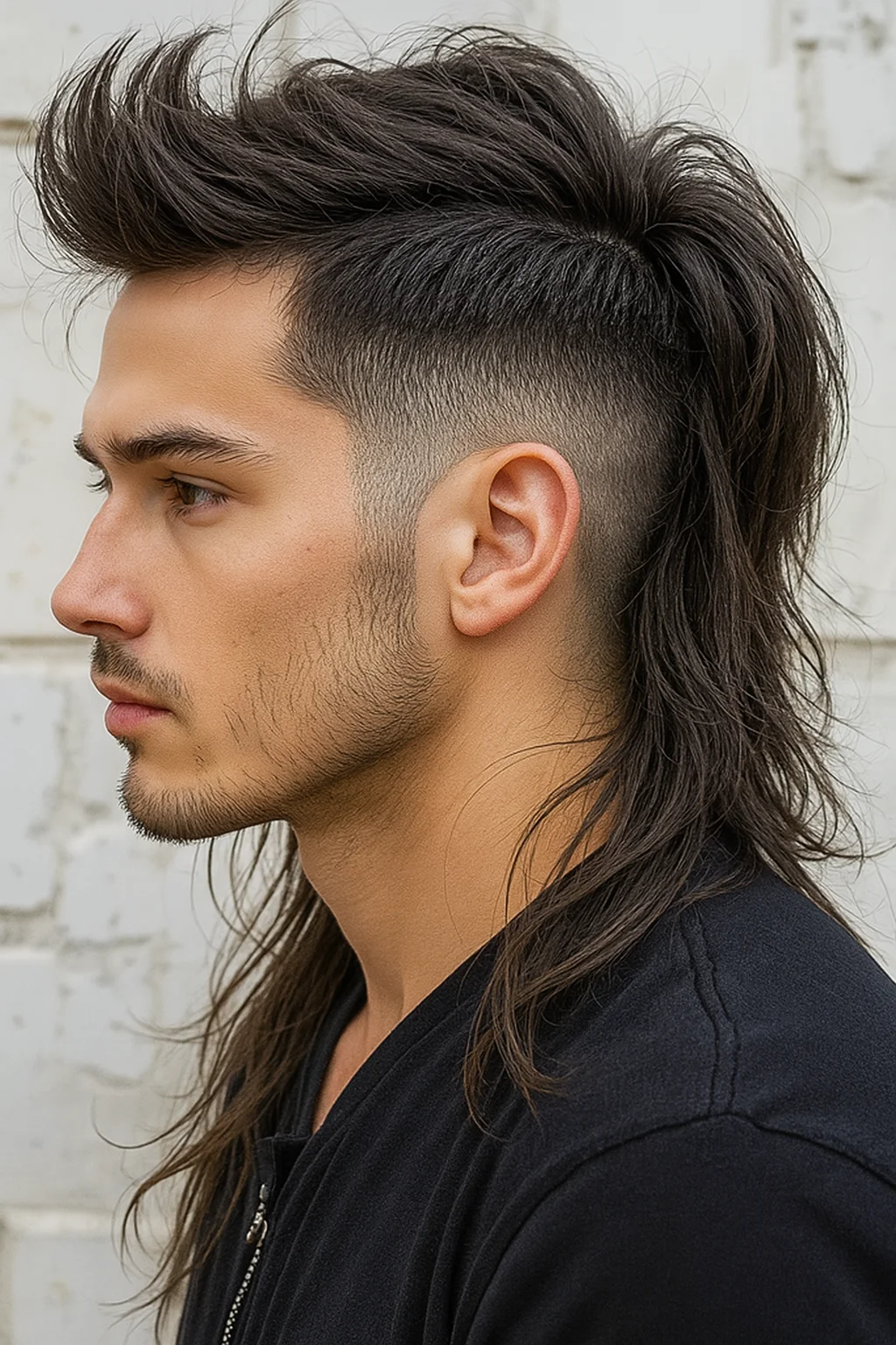 Undercut Mullet Haircut Men