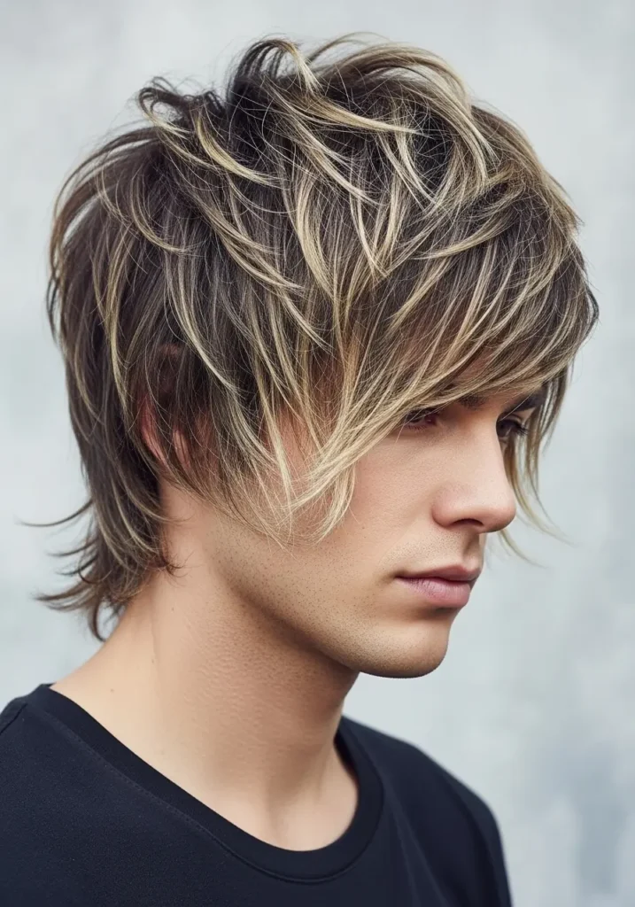 Butterfly wolf cut hair