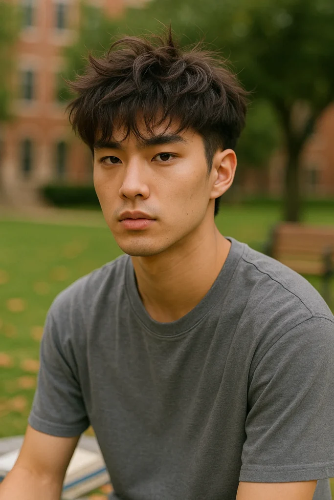 Messy Top Edgar Cut
