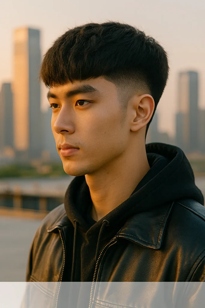 Taper Fade Haircut Fluffy Edgar Cut