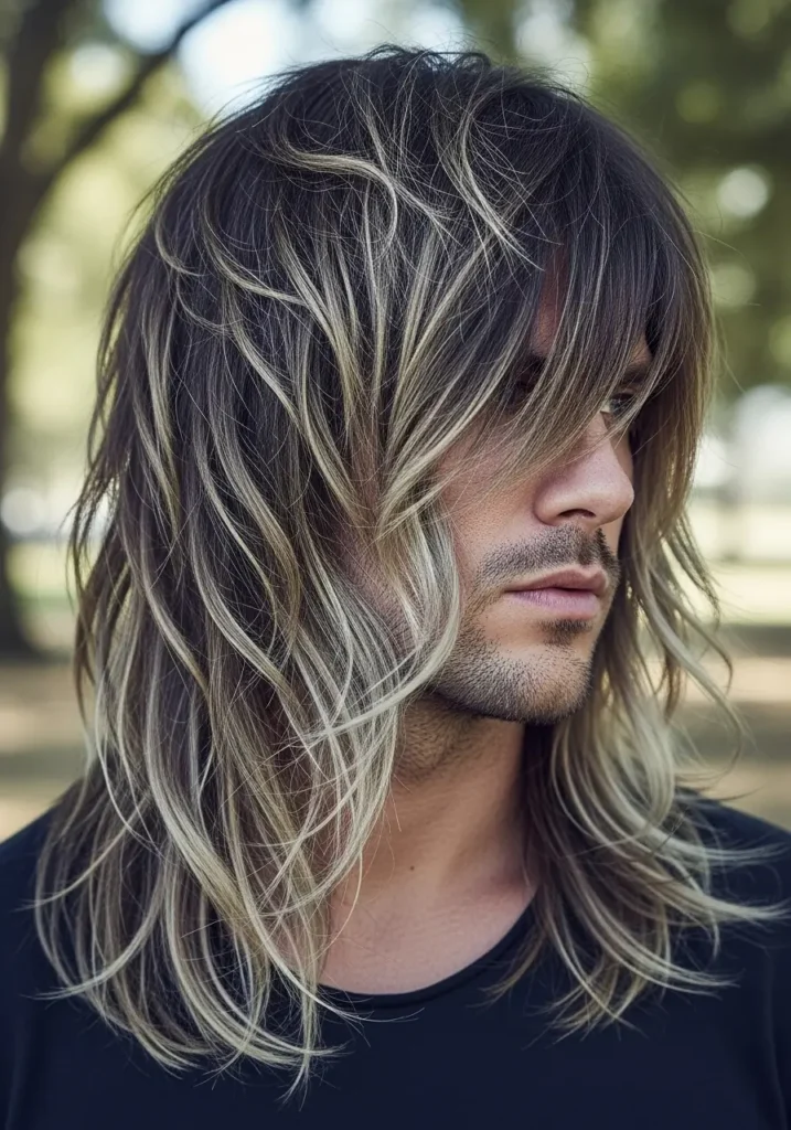 Waterfall wolf cut style