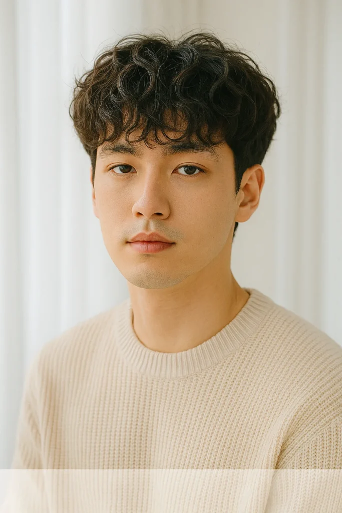 Wavy Hair Fluffy Edgar Cut