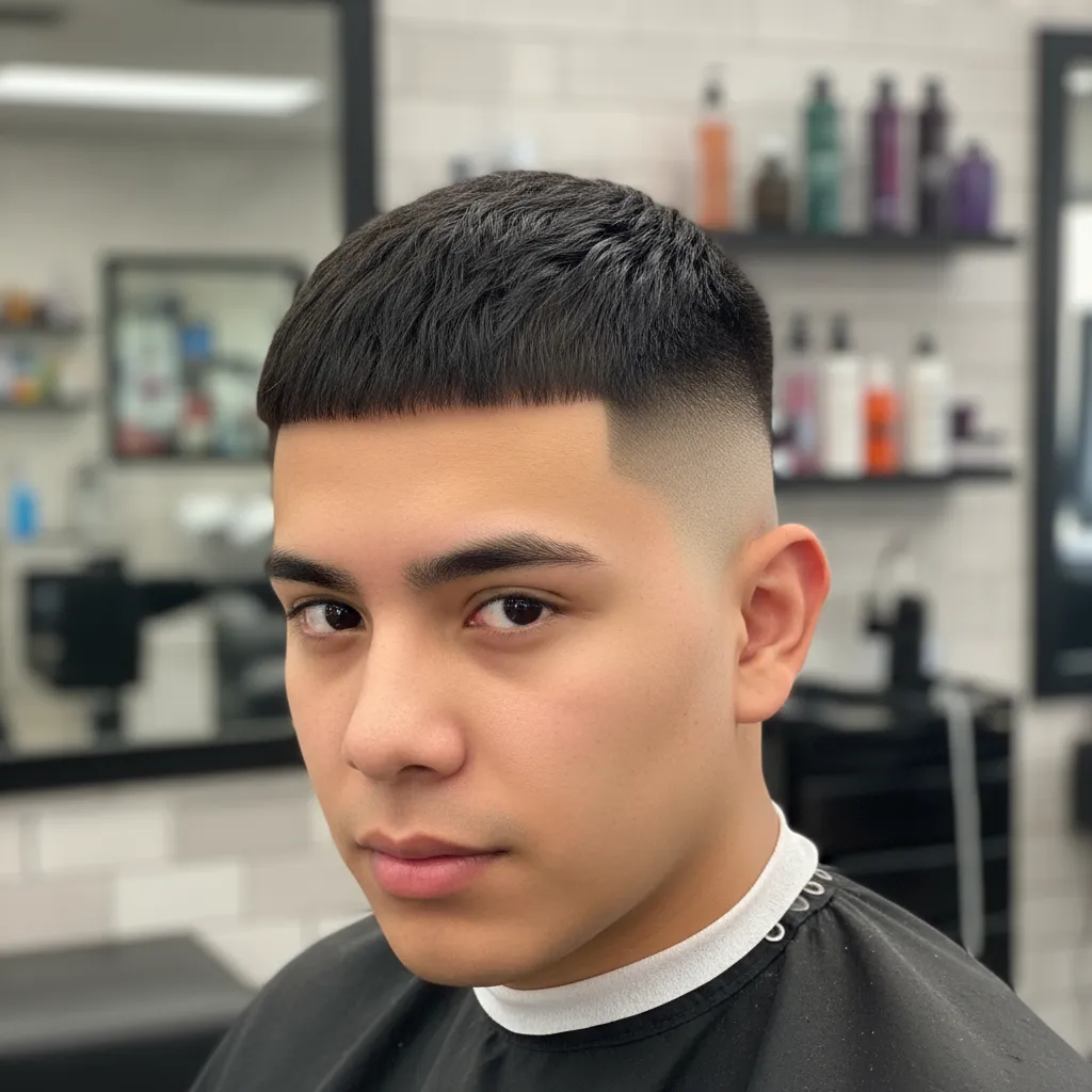 Clean shave sides Edgar haircut Mexican