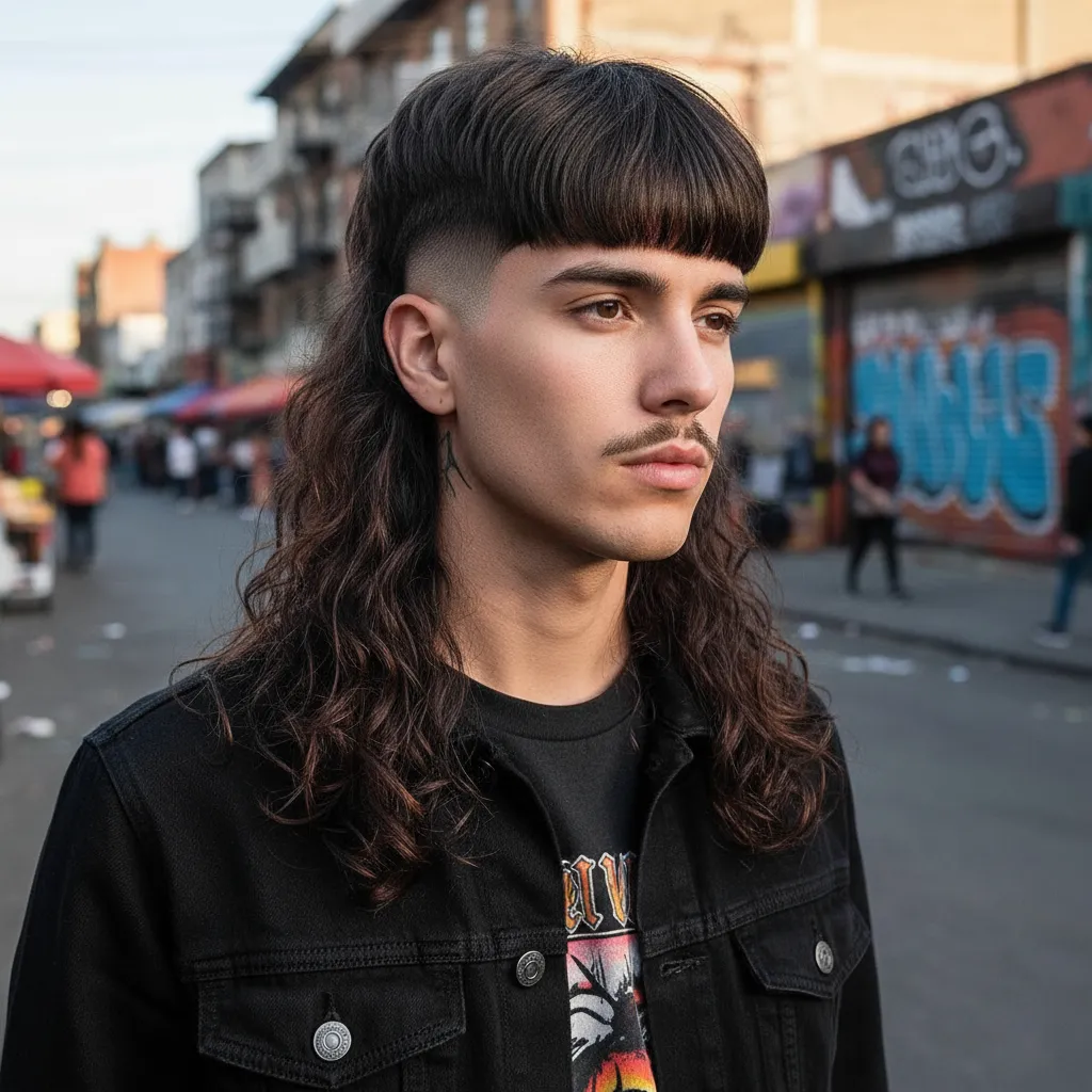 Edgar haircut Mexican mullet