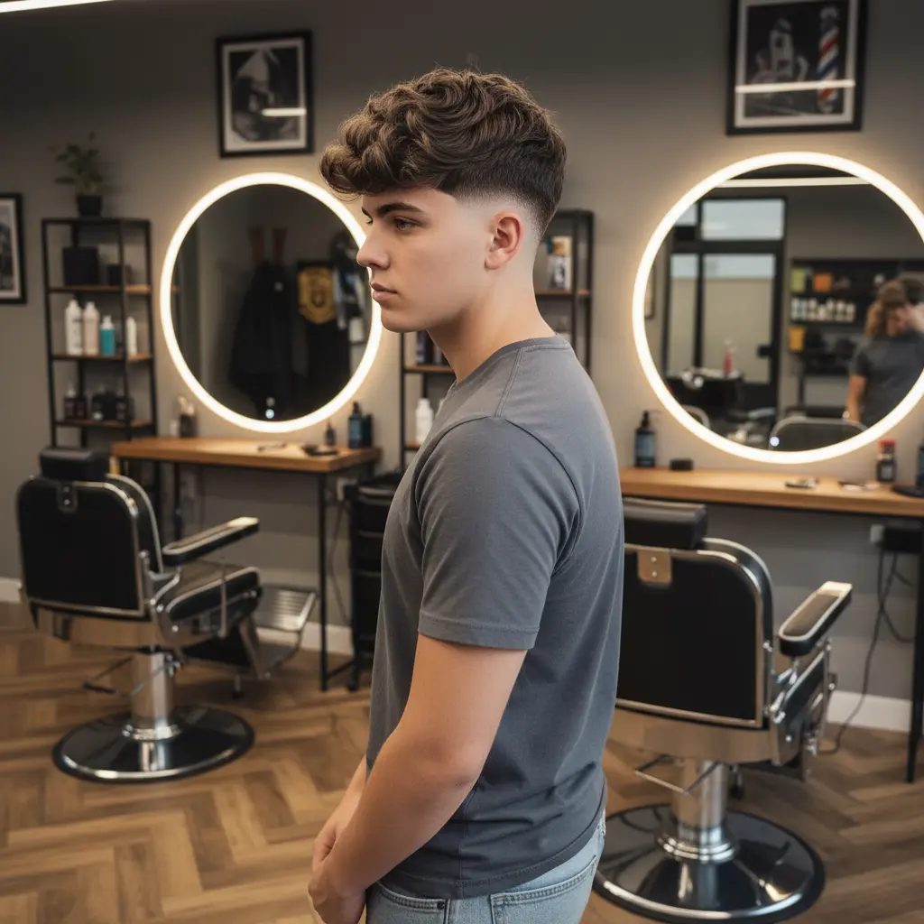 Low taper fluffy Edgar haircut