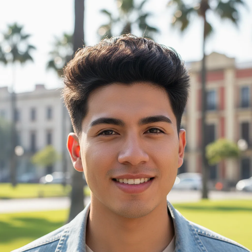 Messy top Edgar haircut Mexican
