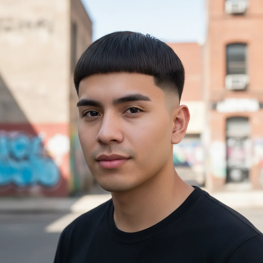 Mid fade Edgar haircut Mexican