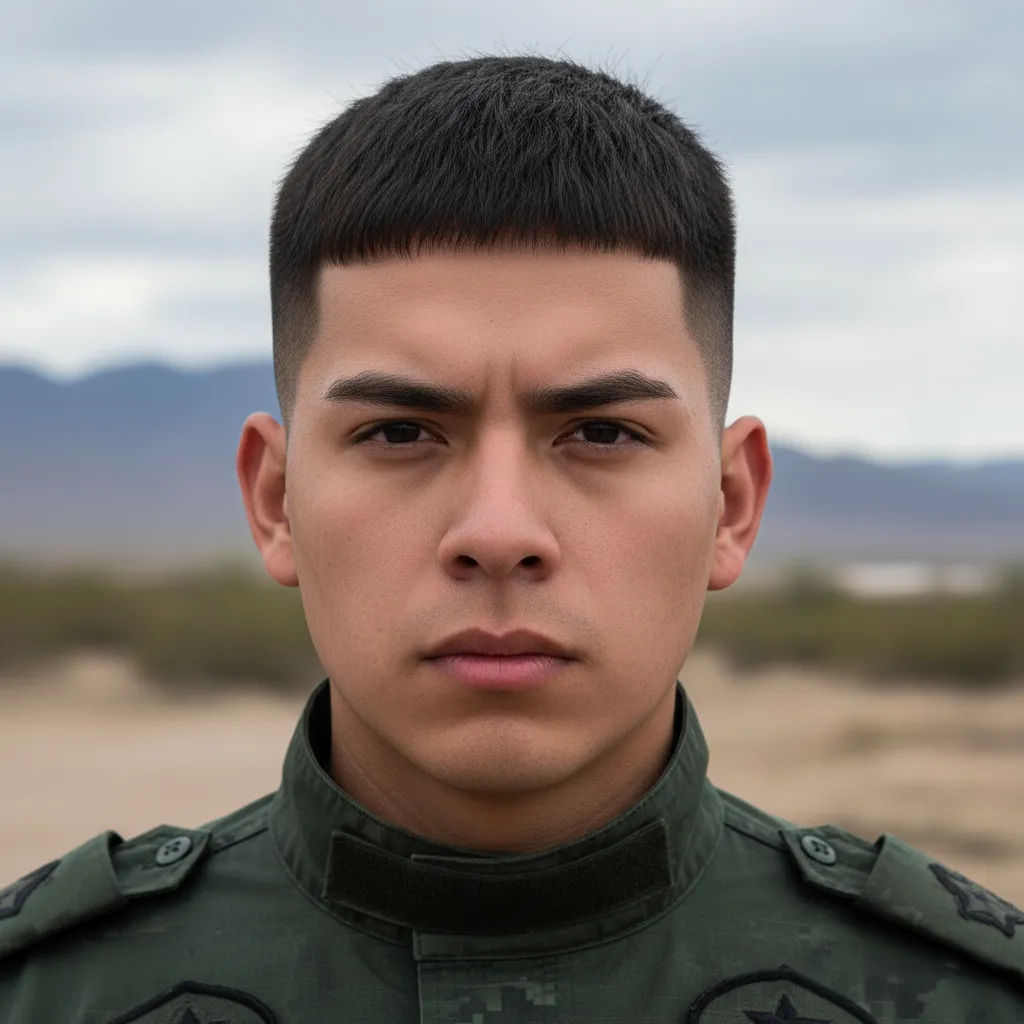 Military Edgar haircut Mexican
