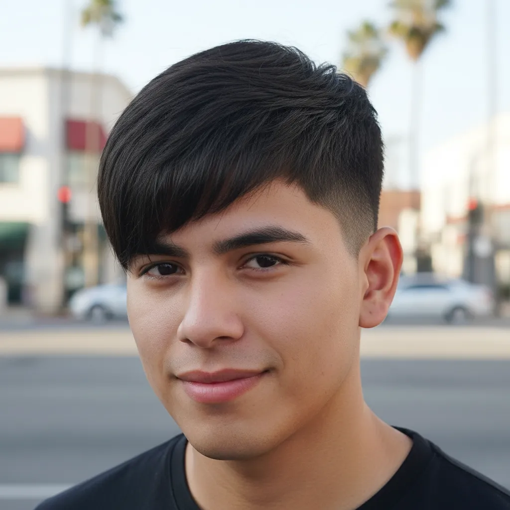 Side-part Edgar haircut Mexican