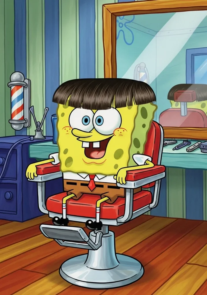 SpongeBob Edgar cut