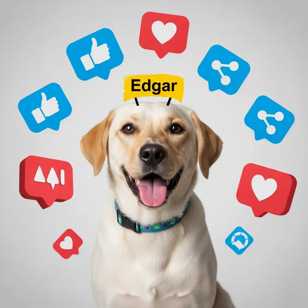 Viral dog Edgar meme