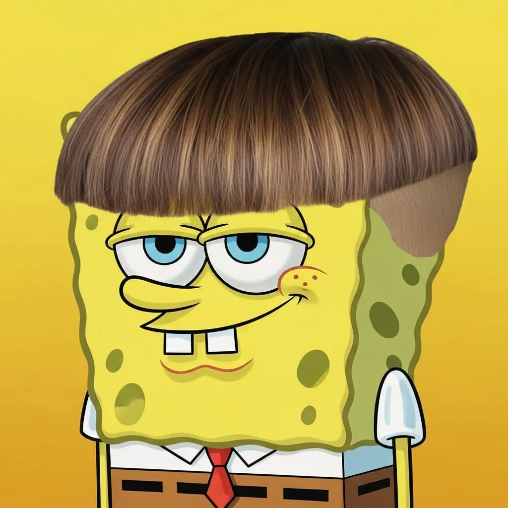 spongebob edgar haircut