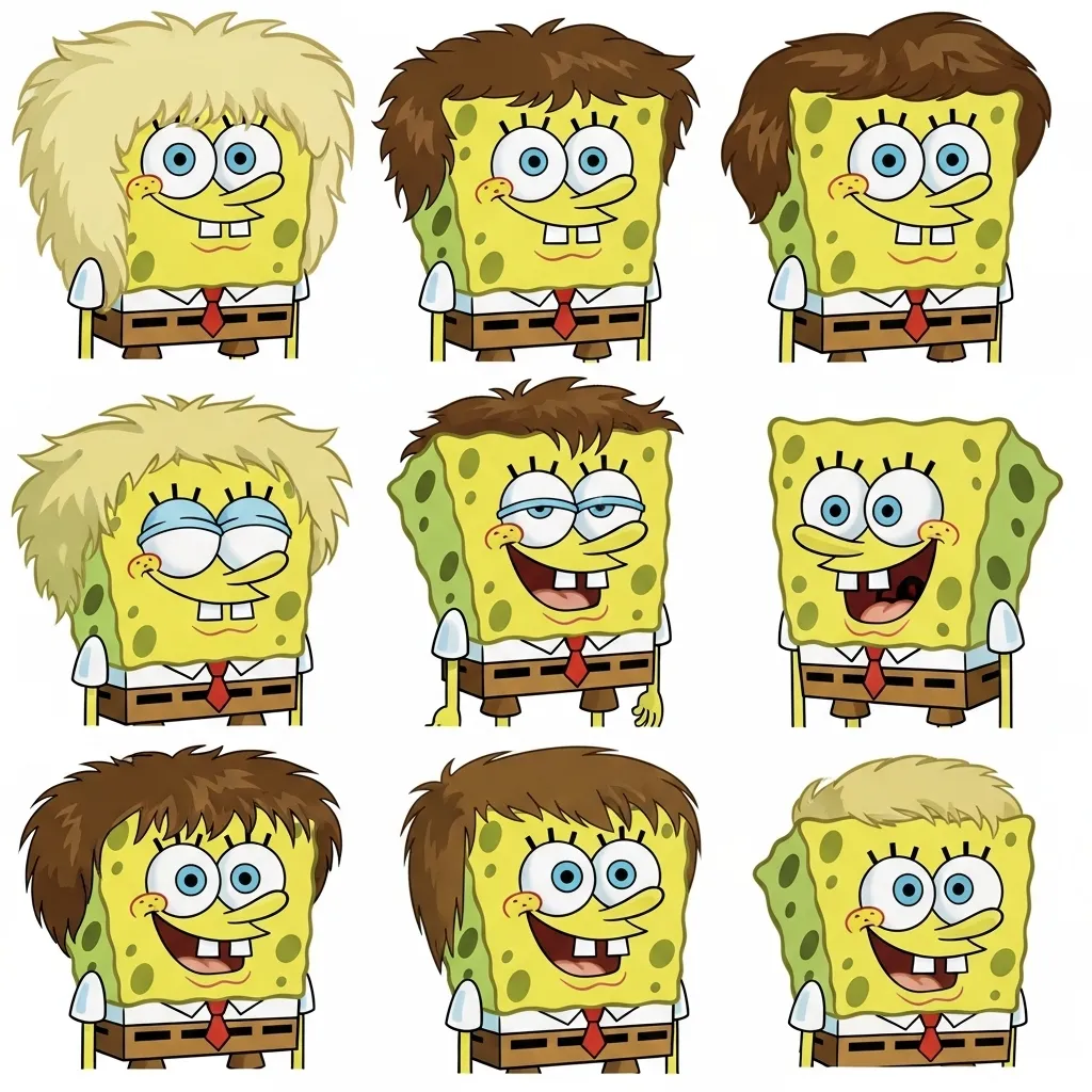 spongebob haircut versions