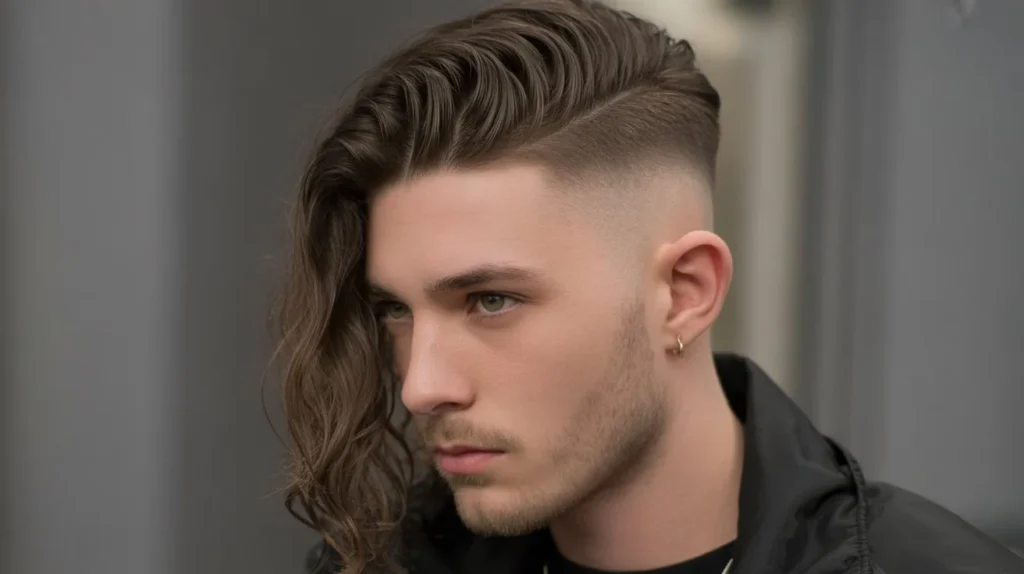 Low Taper Fade for Long Hair