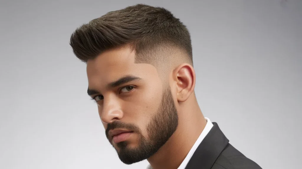 Low Taper Fade with Beard